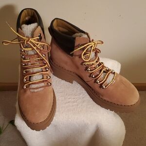 Marc Fisher Women's Tan Suede Hiking Boots